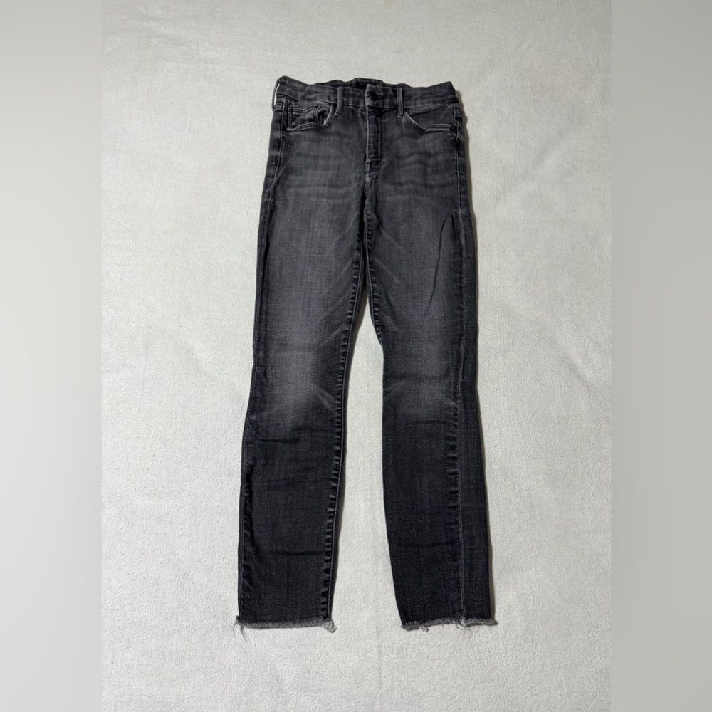 MOTHER The Looker Ankle Fray in Stargazing Whiskering & Fading‎ Jeans Size 26